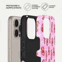 Burga Cover Posteriore Resistente con MagSafe Apple iPhone 16 Pro - Coral Reef