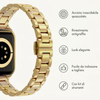 Selencia Cinturino sottile in acciaio a maglie Apple Watch | 38/40/41/42 mm - Oro