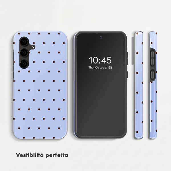 Selencia Cover Posteriore Vivid Samsung Galaxy S24 FE - Happy Dots Digital Sky