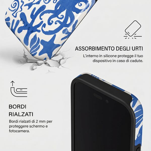 Burga Cover Posteriore Resistente con MagSafe Apple iPhone 16 - Nera