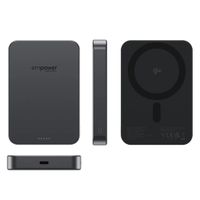 Empower by PanzerGlass Empower Bank Powerbank 10.000 mAh - Powerbank wireless - MagSafe e Qi2 - Space Black
