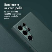 Accezz Cover in pelle 2 in 1 con MagSafe Samsung Galaxy S24 Ultra - Cedar Green