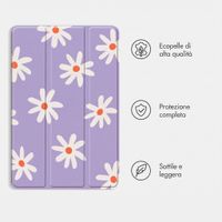 imoshion Cover Trifold Design Samsung Galaxy Tab S11 Ultra - Flowers Distance