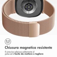 imoshion Cinturino milanese magnetico Samsung Galaxy Watch 8 (40/44mm) / Classic (46mm) - Oro rosa