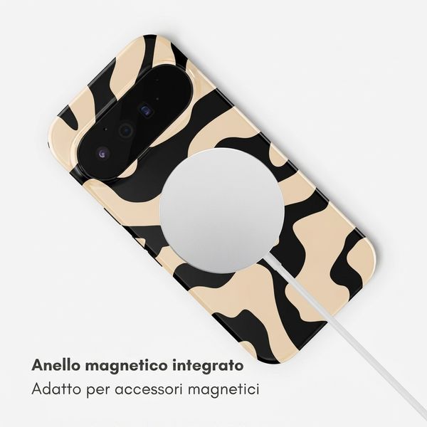 Selencia Cover posteriore Vivid con MagSafe Google Pixel 11 - Art Wave Black