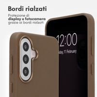 Accezz Cover in Pelle con MagSafe Samsung Galaxy A57 (5G) - Marrone caffè