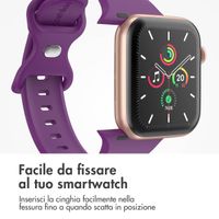 imoshion Cinturino in silicone⁺ Apple Watch | 44/45/46/49 mm - Taglia M/L - Purple