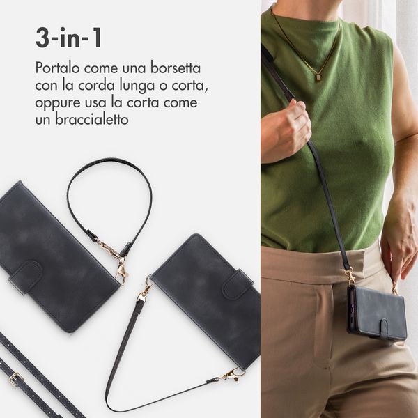 imoshion Cover a libro con Cordino Samsung Galaxy S26 - Nero