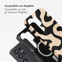 Selencia Cover posteriore Vivid con MagSafe Samsung Galaxy S26 Ultra - Art Wave Black