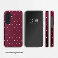 Selencia Cover posteriore Vivid con MagSafe Samsung Galaxy S26 FE - Happy Dots Burgundy