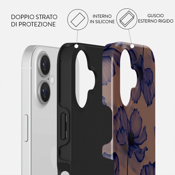 Burga Cover Posteriore Resistente con MagSafe Apple iPhone 16 - Velvet Night