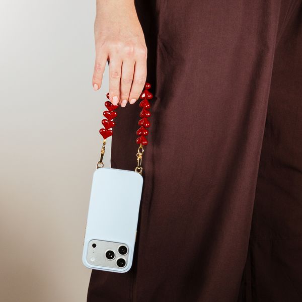 Selencia Cover posteriore Rivièra con MagSafe con ganci rimovibili Samsung Galaxy A37 (5G) - Powder Blue