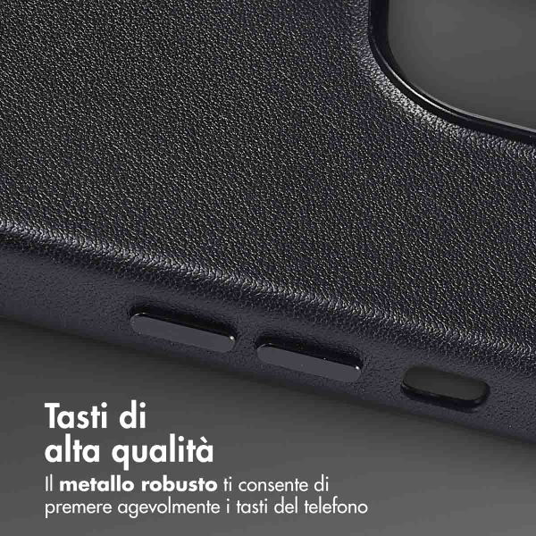 Accezz Cover in Pelle con MagSafe Apple iPhone 13 Pro - Onyx Black