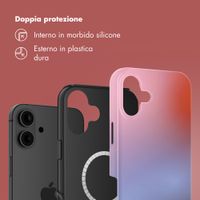Selencia Cover posteriore Vivid con MagSafe Apple iPhone 16 - Gradient Soft Blush