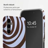 Selencia Cover Posteriore Vivid Samsung Galaxy S24 FE - Dream Swirl Chocolate