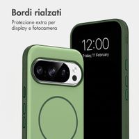 imoshion Cover posteriore Color con Thin MagSafe Ring Google Pixel 11 / 11 Pro / 10 / 10 Pro - Verde scuro