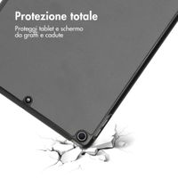 imoshion Cover a libro Trifold Apple iPad 9 (2021) 10.2 pollici / iPad 8 (2020) 10.2 pollici / iPad 7 (2019) 10.2 pollici - Grigio