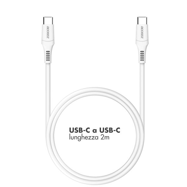 Accezz Cavo USB-C a USB-C – 2 metri – Bianco