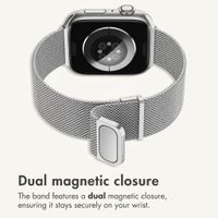 imoshion Milanees magnetisch bandje Apple Watch | 44/45/46/49 mm - Zilver