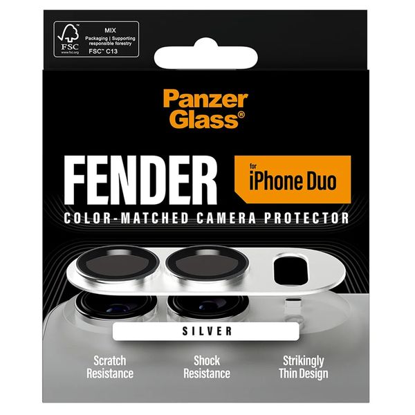 PanzerGlass Fender Protezione fotocamera Apple iPhone Duo - White