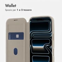 imoshion Bookcase trasparente con MagSafe Apple iPhone 17 Pro - Beige