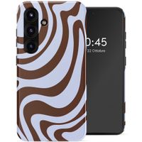 Selencia Cover posteriore Vivid con MagSafe Samsung Galaxy S25 - Dream Swirl Chocolate