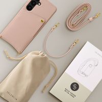 Selencia Cover per telefono Nova con cordino e portacarte Samsung Galaxy S25 / S24 - Dusty Rose