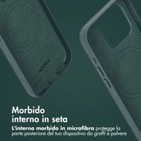 Accezz Cover in pelle 2 in 1 con MagSafe Apple iPhone 15 Pro - Cedar Green