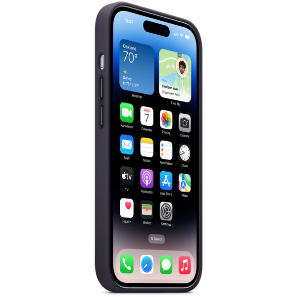 Apple Cover Posteriore in Pelle con MagSafe Apple iPhone 14 Pro - Ink