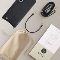 Selencia Cover per telefono Nova con cordino e portacarte Samsung Galaxy A36 / A56 - Nero