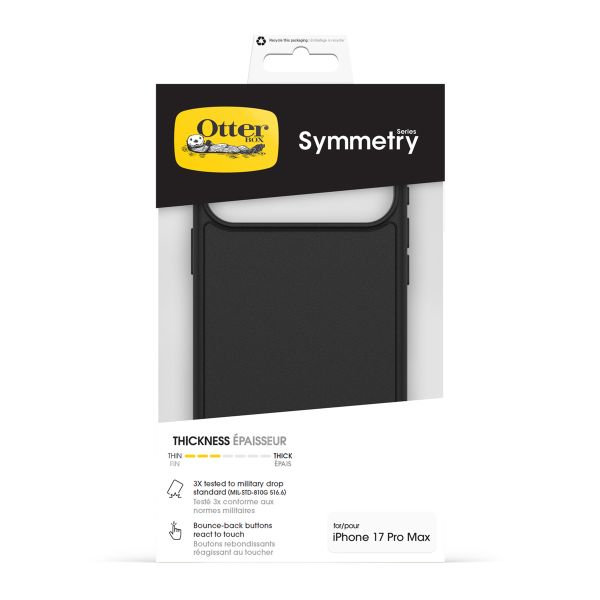 OtterBox Cover Posteriore Trasparente Symmetry con MagSafe Apple iPhone 17 Pro Max - Black