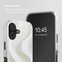 Selencia Cover posteriore Vivid con MagSafe Apple iPhone 17 - Desert Waves Beige