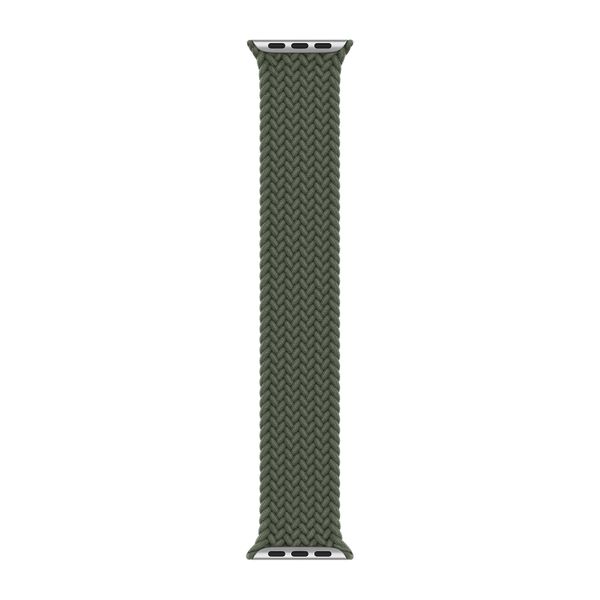 Apple Cinturino Solo intrecciato Apple Watch | 38/40/41/42 mm - Taglia 4 - Inverness Green