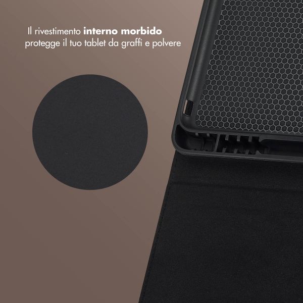 Selencia Cover Riva Apple iPad 9 (2021) 10.2 pollici / iPad 8 (2020) 10.2 pollici / iPad 7 (2019) 10.2 pollici - Mocha Brown