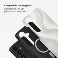 Selencia Cover posteriore Vivid con MagSafe Samsung Galaxy S26 - Desert Waves Beige