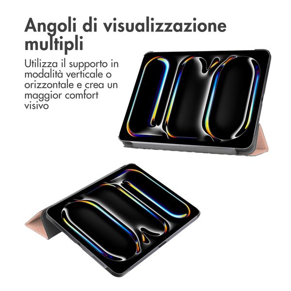 imoshion Cover a libro Trifold Apple iPad Pro 11 (2025) M5 / (2024) M4 - Oro rosa