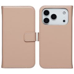 Selencia Cover a libro in vera pelle Apple iPhone 18 Pro / 17 Pro - Dusty Pink