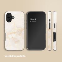 Selencia Cover Posteriore Vivid Apple iPhone 17 - Golden Beige Marble