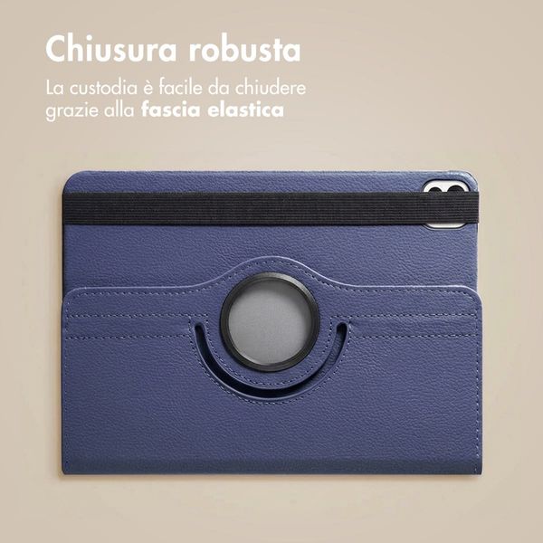imoshion Cover Girevole a 360° Apple iPad Pro 12.9 (2020/2021/2022) - Blu scuro