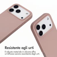 imoshion Cover in Silicone con Cordino Apple iPhone 17 Pro - Sand Pink
