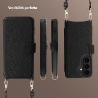 Selencia Cover Riva con MagSafe e cordino Samsung Galaxy S26 - Nero