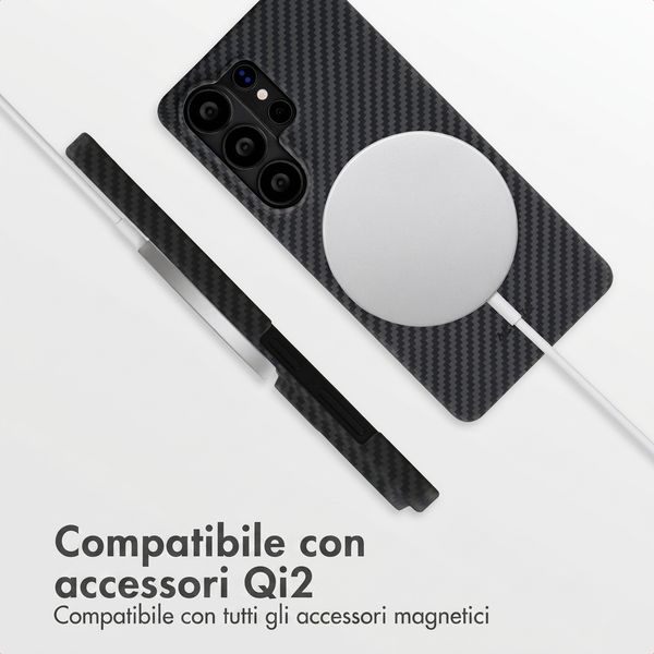 Accezz Cover MagSafe Kevlar® Samsung Galaxy S26 Ultra - Nero
