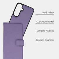 imoshion Cover a libro di lusso 2-in-1 rimovibile Samsung Galaxy S26 FE - Viola