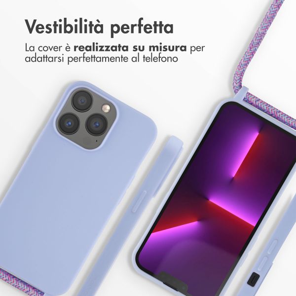 imoshion Cover in Silicone con Cordino Apple iPhone 13 Pro - Viola