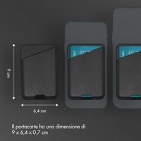 Accezz Portacarte in pelle - Compatibile con MagSafe e Qi2 - Onyx Black