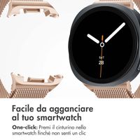 imoshion Cinturino milanese magnetico Samsung Galaxy Watch 8 (40/44mm) / Classic (46mm) - Oro rosa