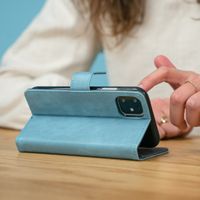 imoshion Cover a libro di Lusso Apple iPhone 12 Mini - Azzurro