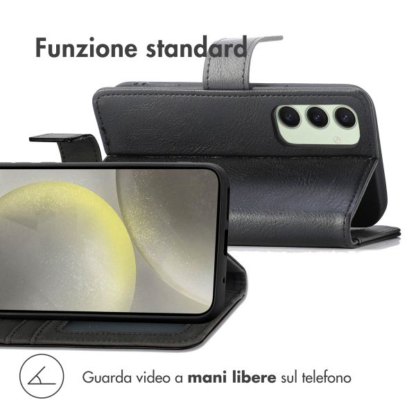 imoshion Cover a libro di Lusso Samsung Galaxy S24 FE - Nero
