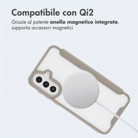 imoshion Bookcase trasparente con MagSafe Samsung Galaxy A57 (5G) - Beige