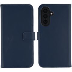 Selencia Cover a libro in vera pelle Samsung Galaxy A27 (5G) - Blu scuro